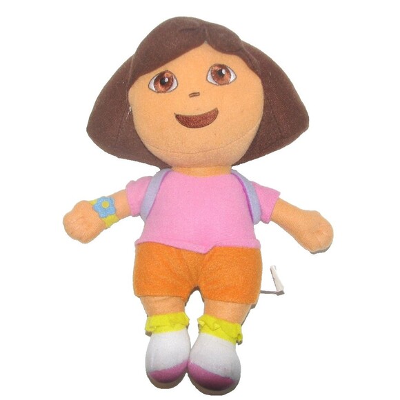 Viacom 2006 Dora The Explorer with Backpack  9 Inch Stuffed Plush - Picture 1 of 4
